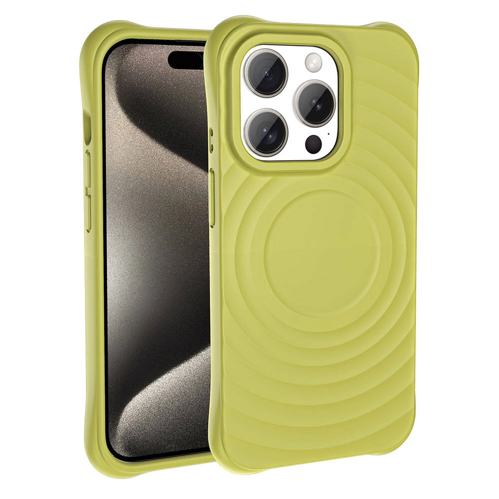 iPhone Uyumlu 15 Pro Max M-safe Şarj Özellikli Airbagli Mat Görünümlü Zore Hepi Kapak