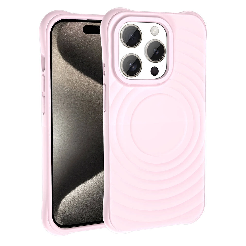 iPhone Uyumlu 15 Pro Max M-safe Şarj Özellikli Airbagli Mat Görünümlü Zore Hepi Kapak