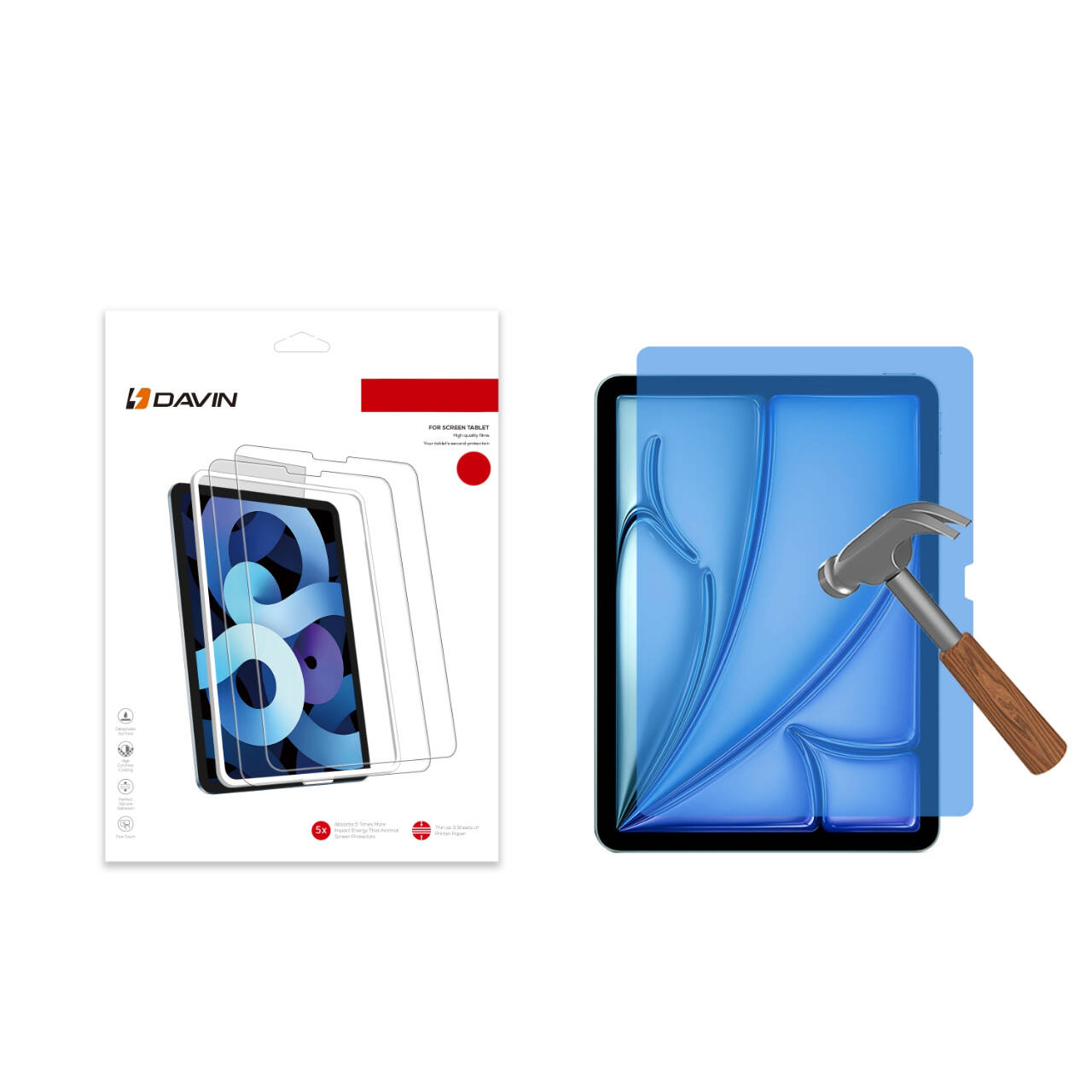 iPad Uyumlu Air 13 2024 Davin Tablet Nano Ekran Koruyucu