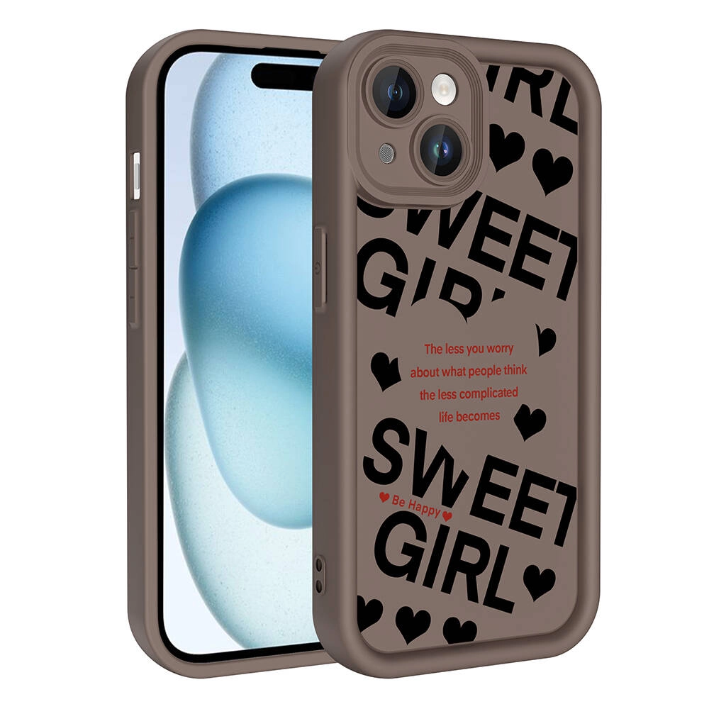 iPhone Uyumlu 13 Kılıf Kamera Korumalı Baskılı Arka Yüzey Zore Klas Kapak