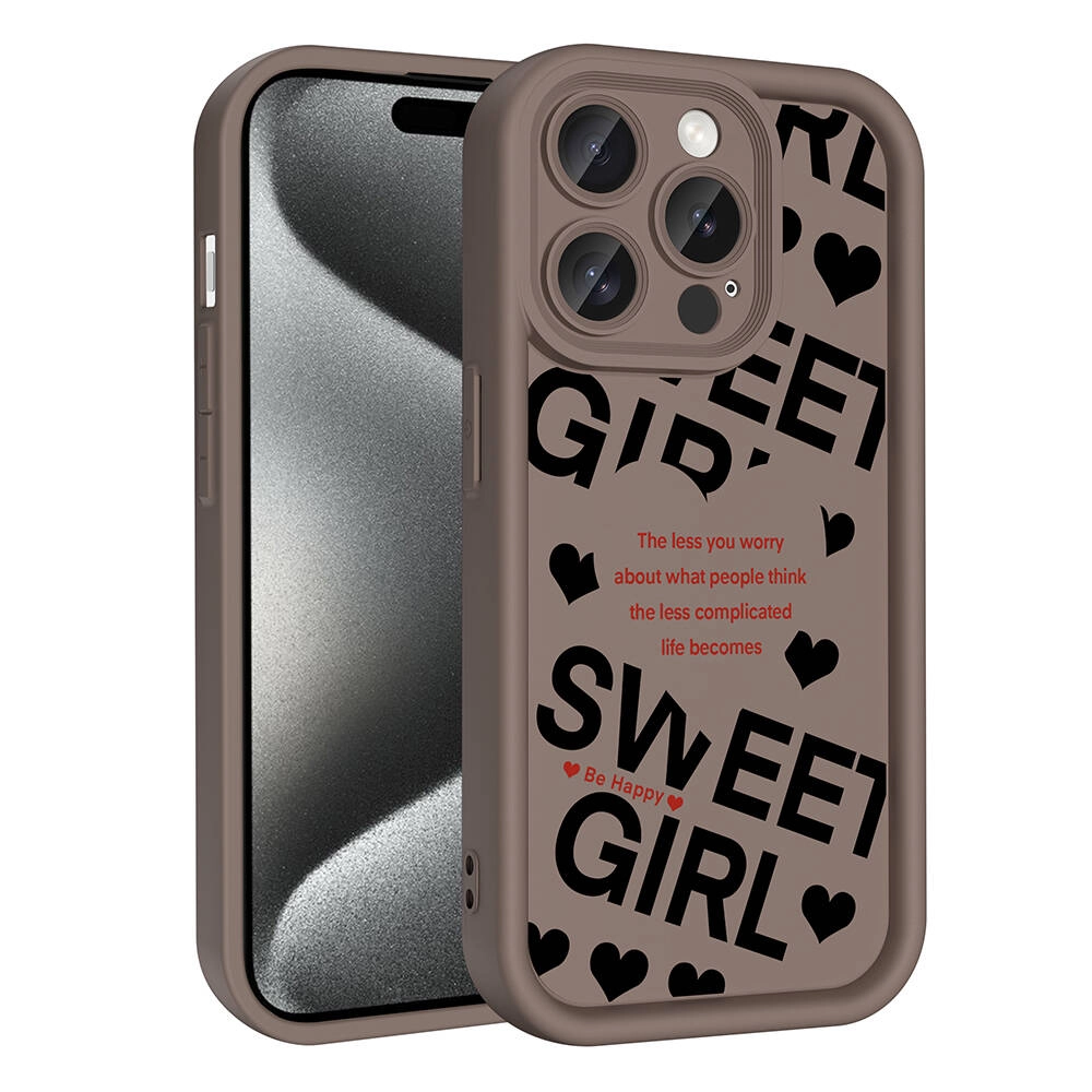 iPhone Uyumlu 14 Pro Kılıf Kamera Korumalı Baskılı Arka Yüzey Zore Klas Kapak