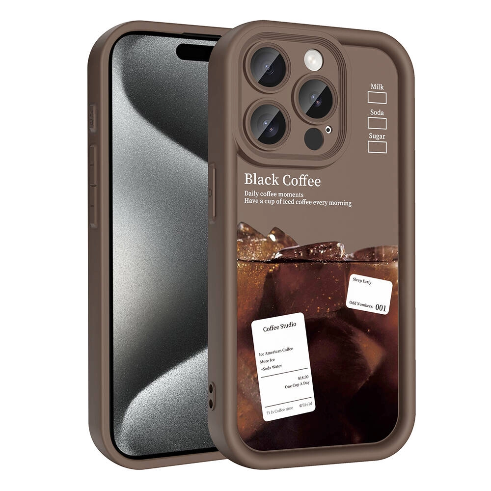 iPhone Uyumlu 15 Pro Max Kılıf Kamera Korumalı Baskılı Arka Yüzey Zore Klas Kapak