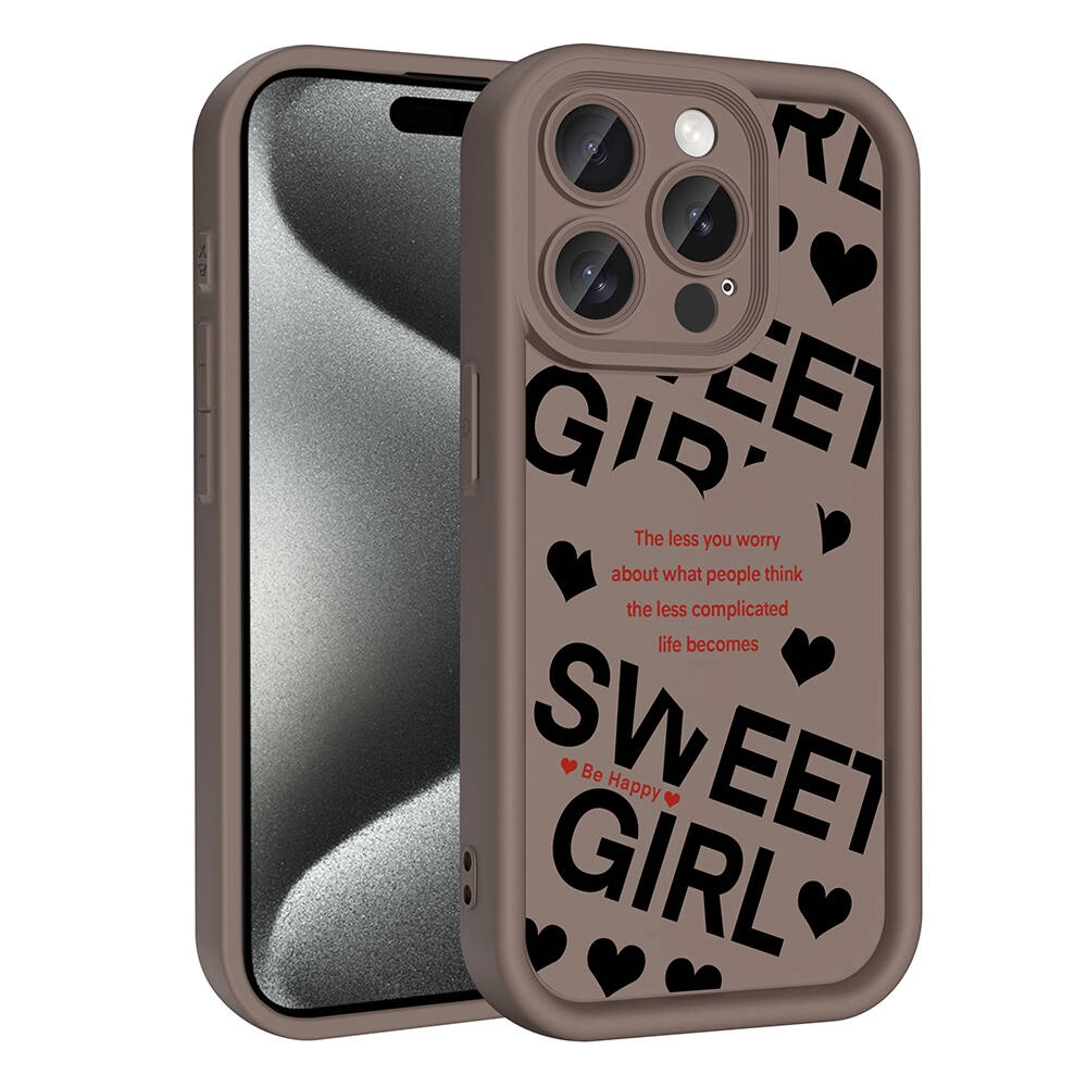 iPhone Uyumlu 15 Pro Max Kılıf Kamera Korumalı Baskılı Arka Yüzey Zore Klas Kapak
