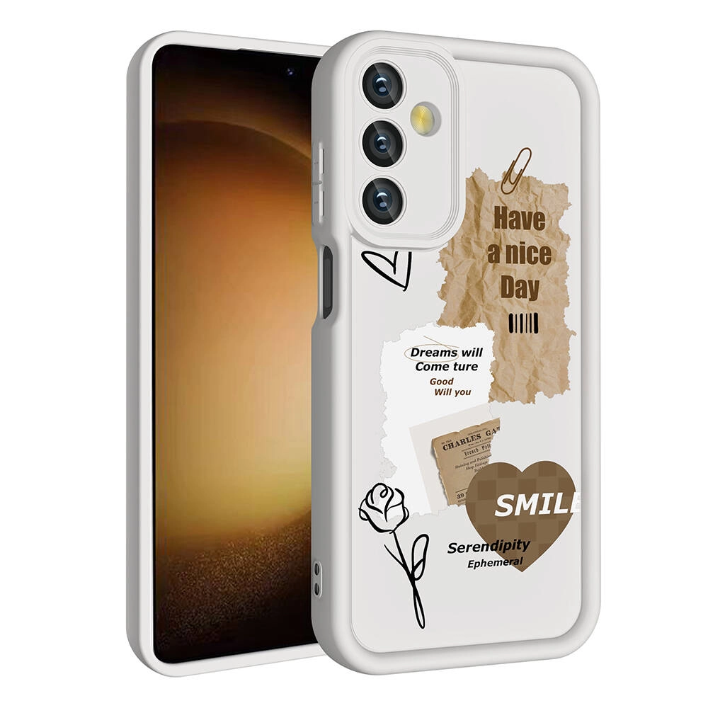 Galaxy Uyumlu A15 Kılıf Kamera Korumalı Baskılı Arka Yüzey Zore Klas Kapak