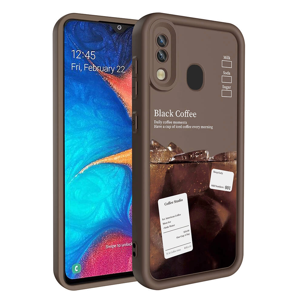 Galaxy Uyumlu A20 Kılıf Kamera Korumalı Baskılı Arka Yüzey Zore Klas Kapak