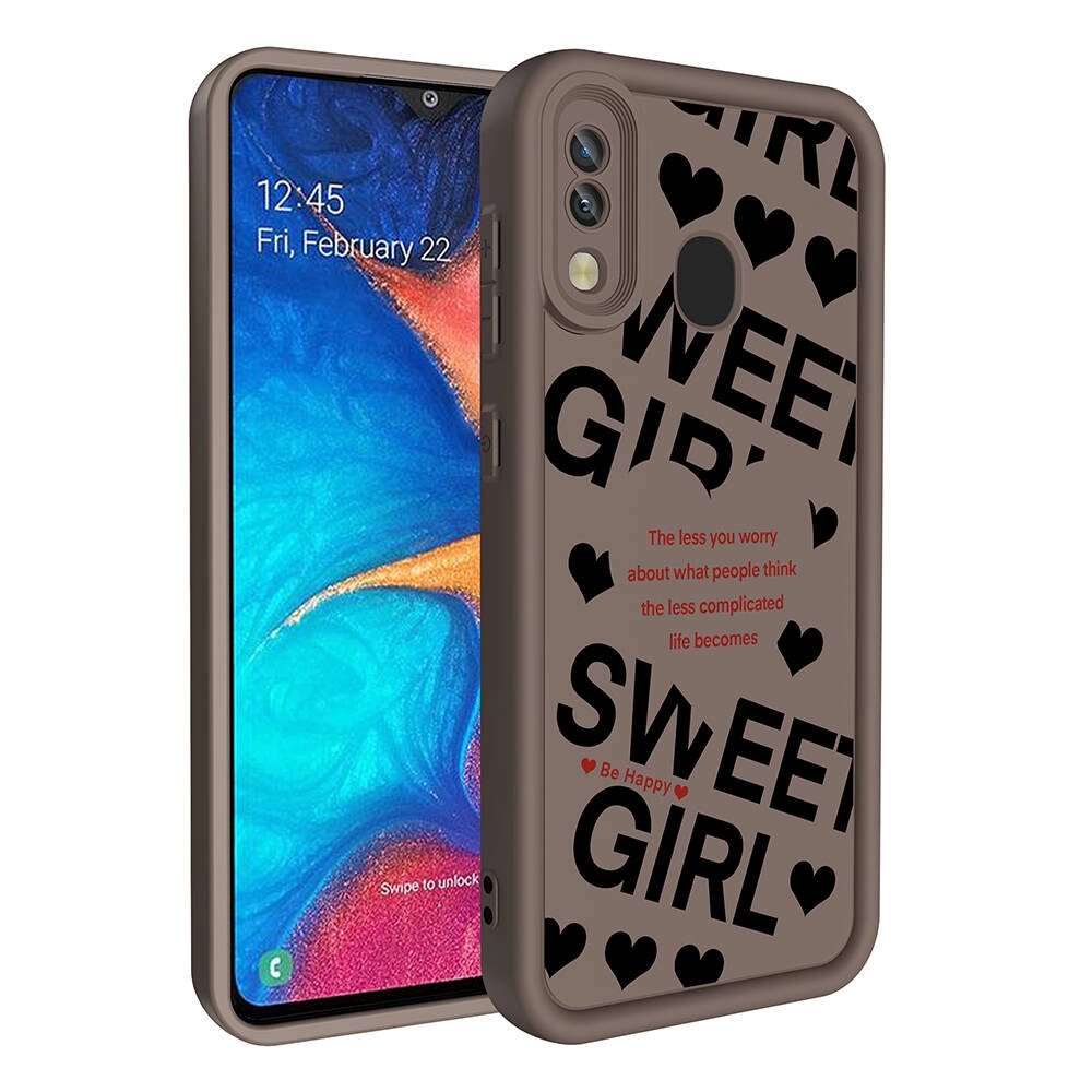 Galaxy Uyumlu A20 Kılıf Kamera Korumalı Baskılı Arka Yüzey Zore Klas Kapak