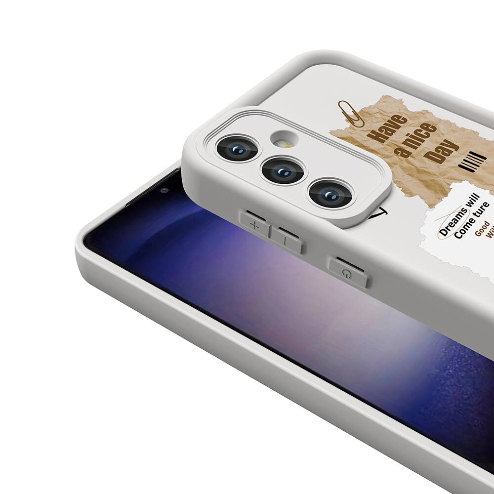 Galaxy Uyumlu A35 Kılıf Kamera Korumalı Baskılı Arka Yüzey Zore Klas Kapak