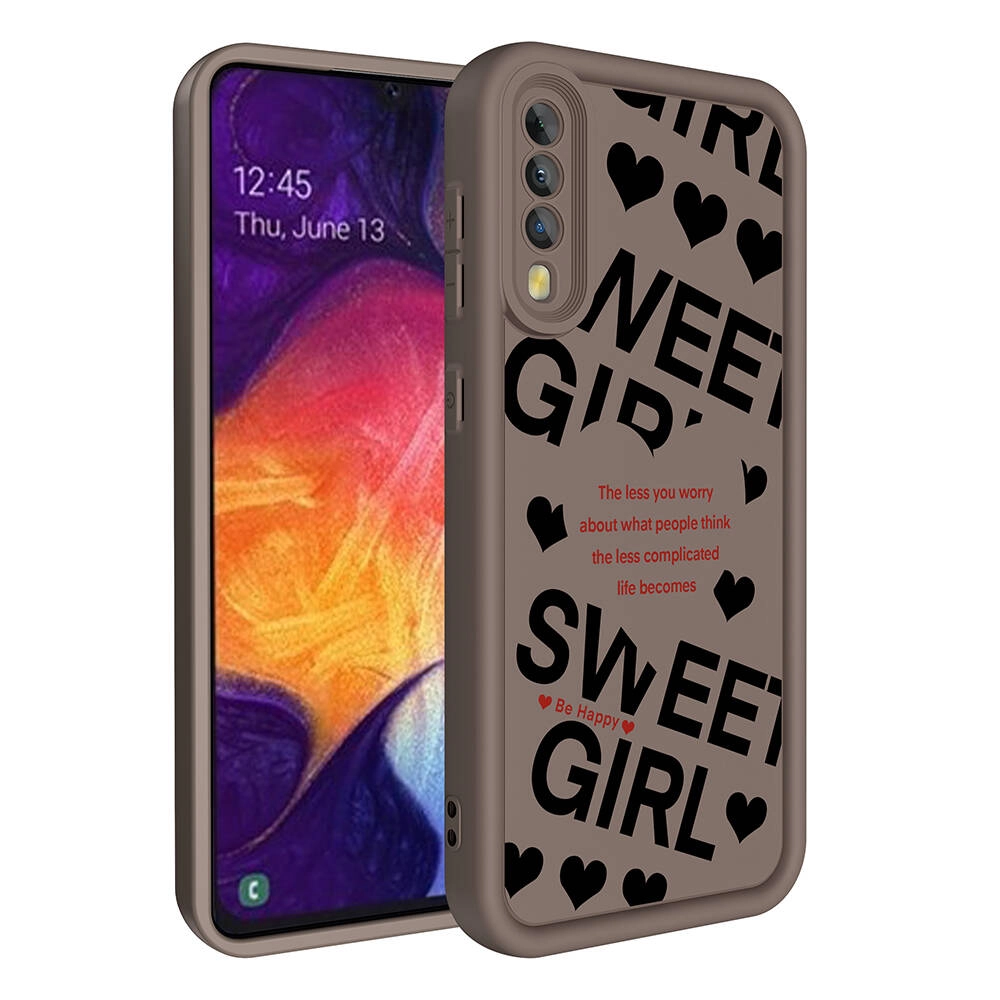 Galaxy Uyumlu A70 Kılıf Kamera Korumalı Baskılı Arka Yüzey Zore Klas Kapak