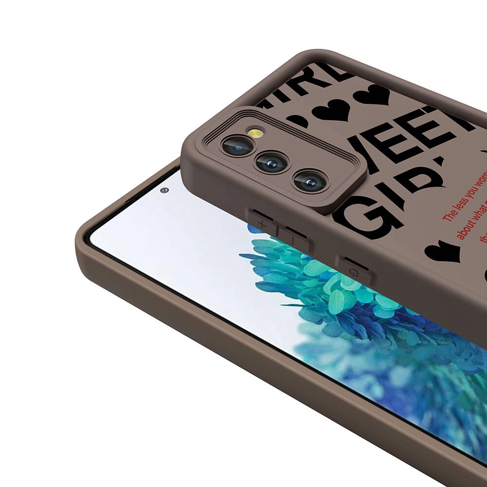 Galaxy Uyumlu S20 FE Kılıf Kamera Korumalı Baskılı Arka Yüzey Zore Klas Kapak