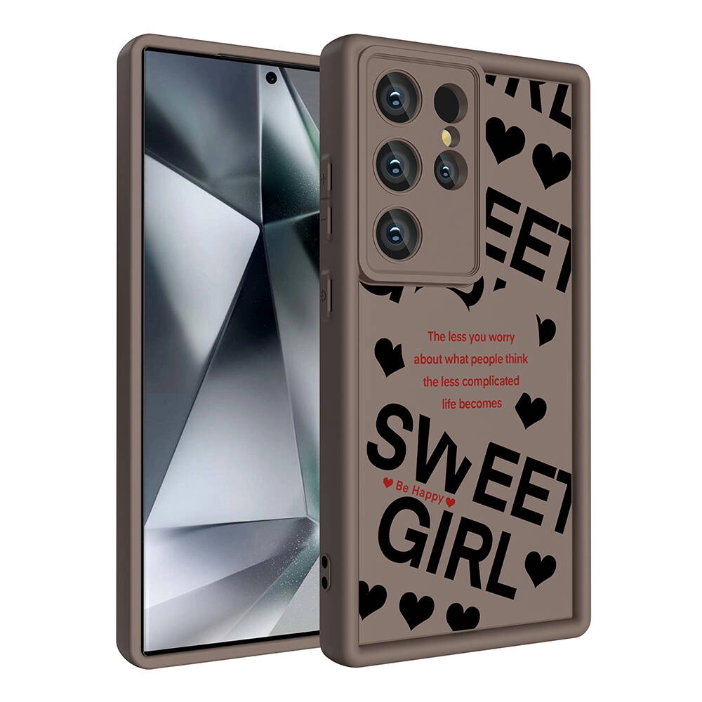 Galaxy Uyumlu S24 Ultra Kılıf Kamera Korumalı Baskılı Arka Yüzey Zore Klas Kapak