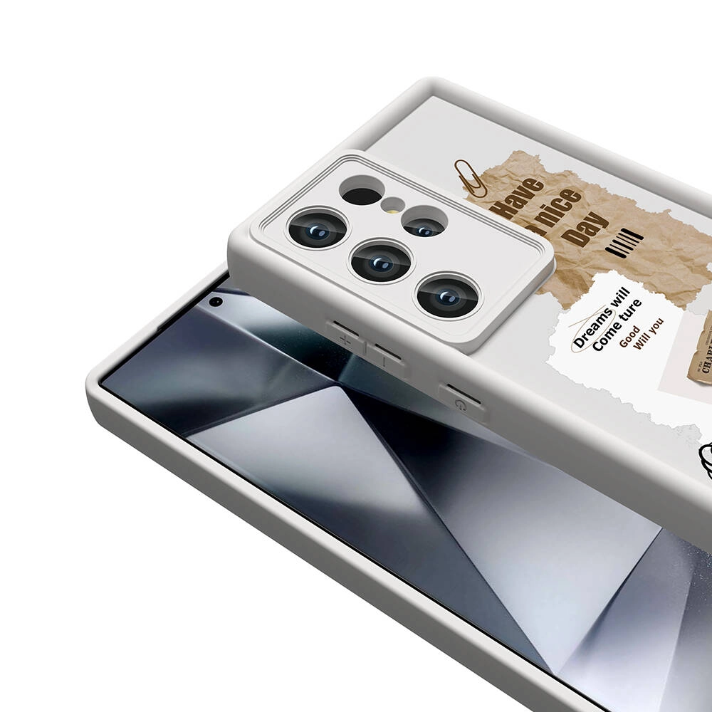 Galaxy Uyumlu S24 Ultra Kılıf Kamera Korumalı Baskılı Arka Yüzey Zore Klas Kapak