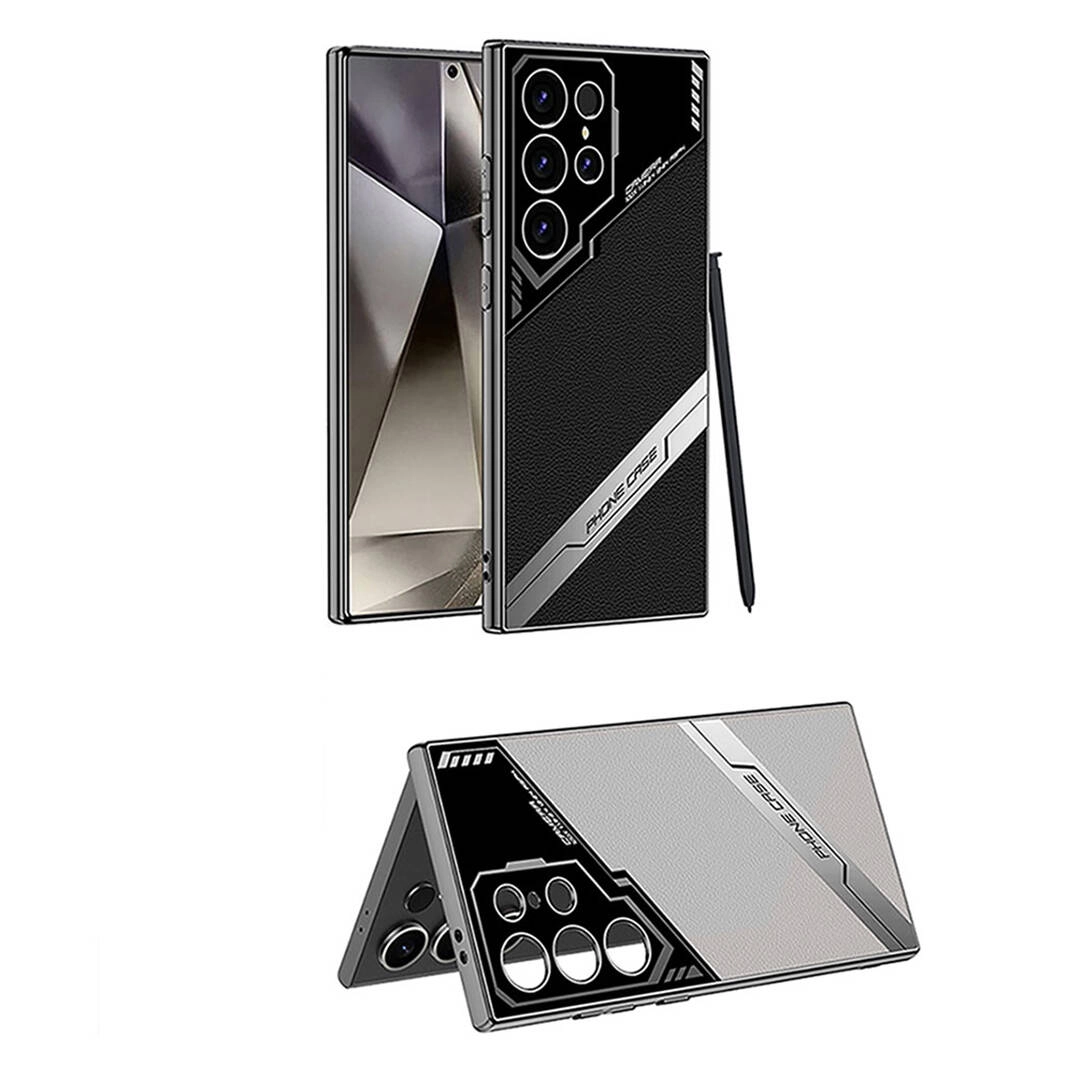 Galaxy Uyumlu S24 Ultra Kılıf Kamera Korumalı Suni Deri Tasarım Zore Yeni Seri Procase Kapak