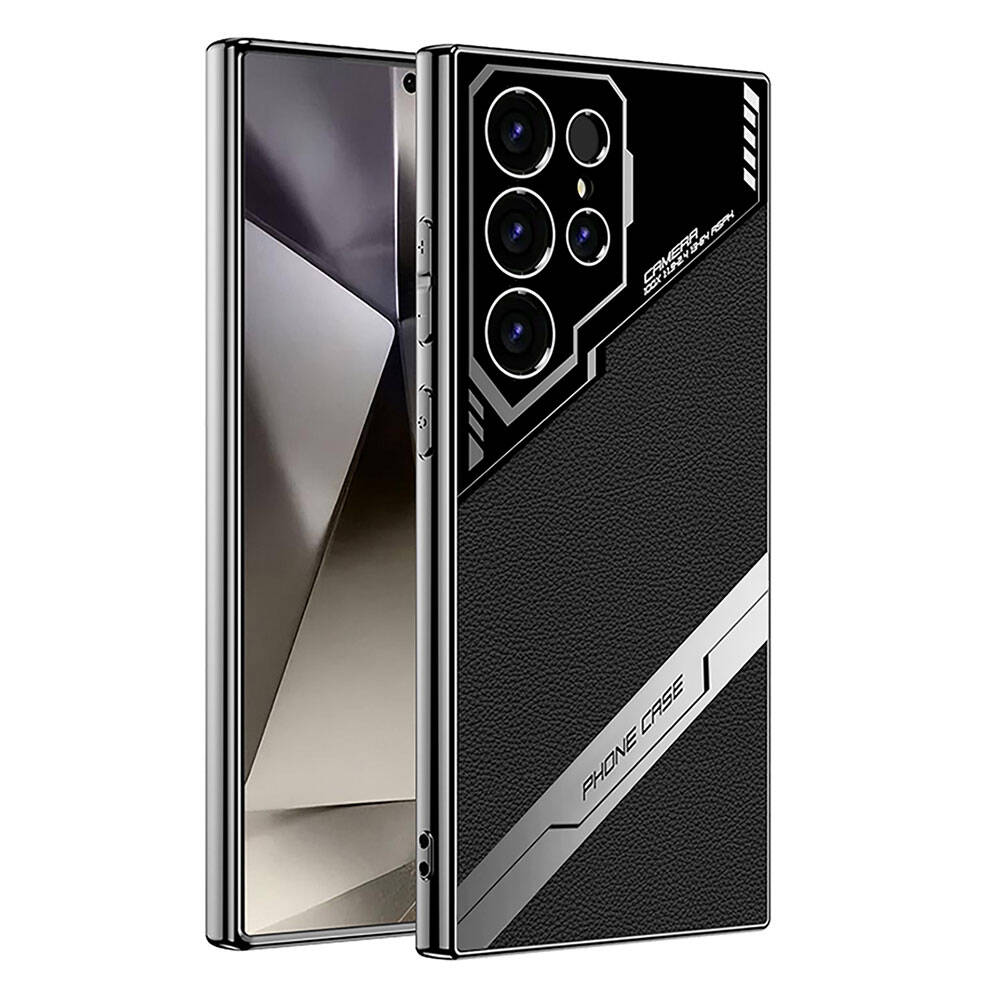 Galaxy Uyumlu S24 Ultra Kılıf Kamera Korumalı Suni Deri Tasarım Zore Yeni Seri Procase Kapak