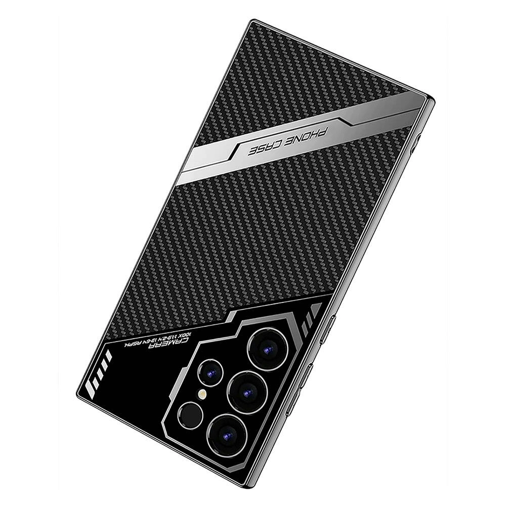 Galaxy Uyumlu S24 Ultra Kılıf Kamera Korumalı Karbon Tasarım Zore Yeni Seri Procase Kapak