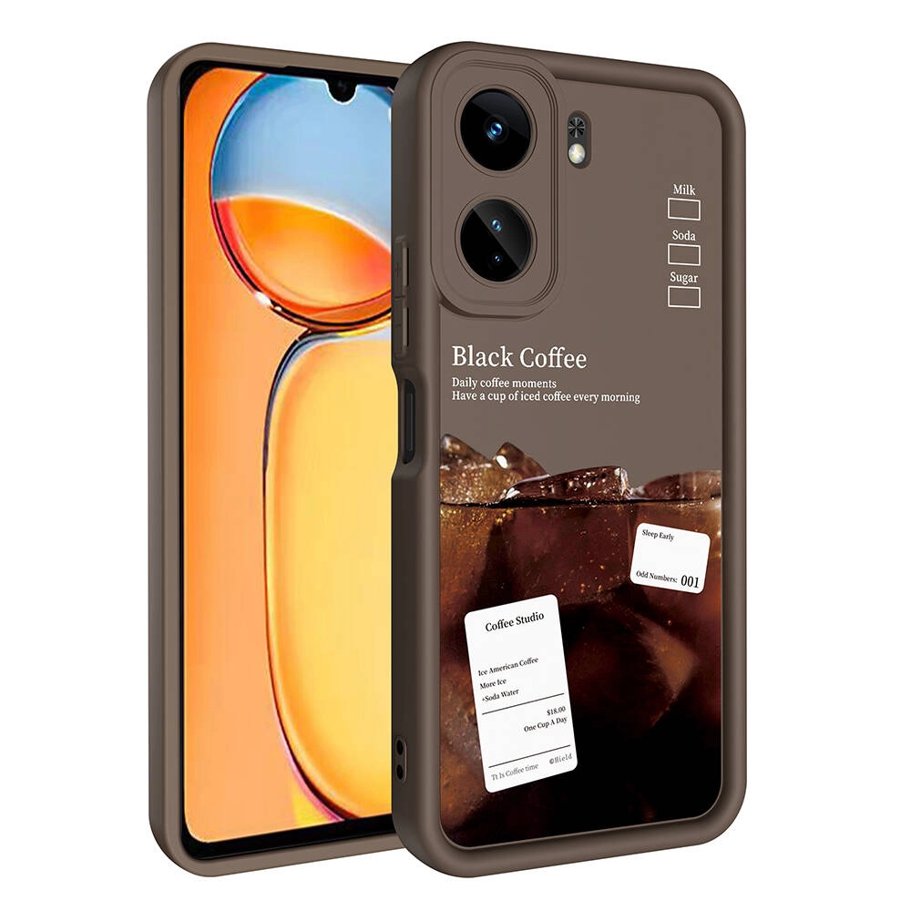 Xiaomi Uyumlu  Poco C65 Kılıf Kamera Korumalı Baskılı Arka Yüzey Zore Klas Kapak
