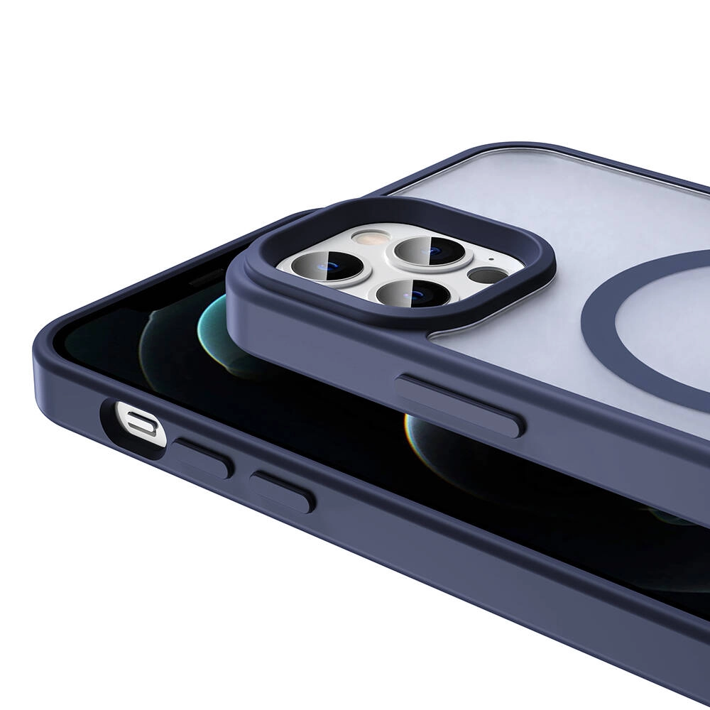 iPhone Uyumlu 12 Pro Kılıf M-safe Şarj Özellikli Mat Arka Yüzey Zore Sio Kapak
