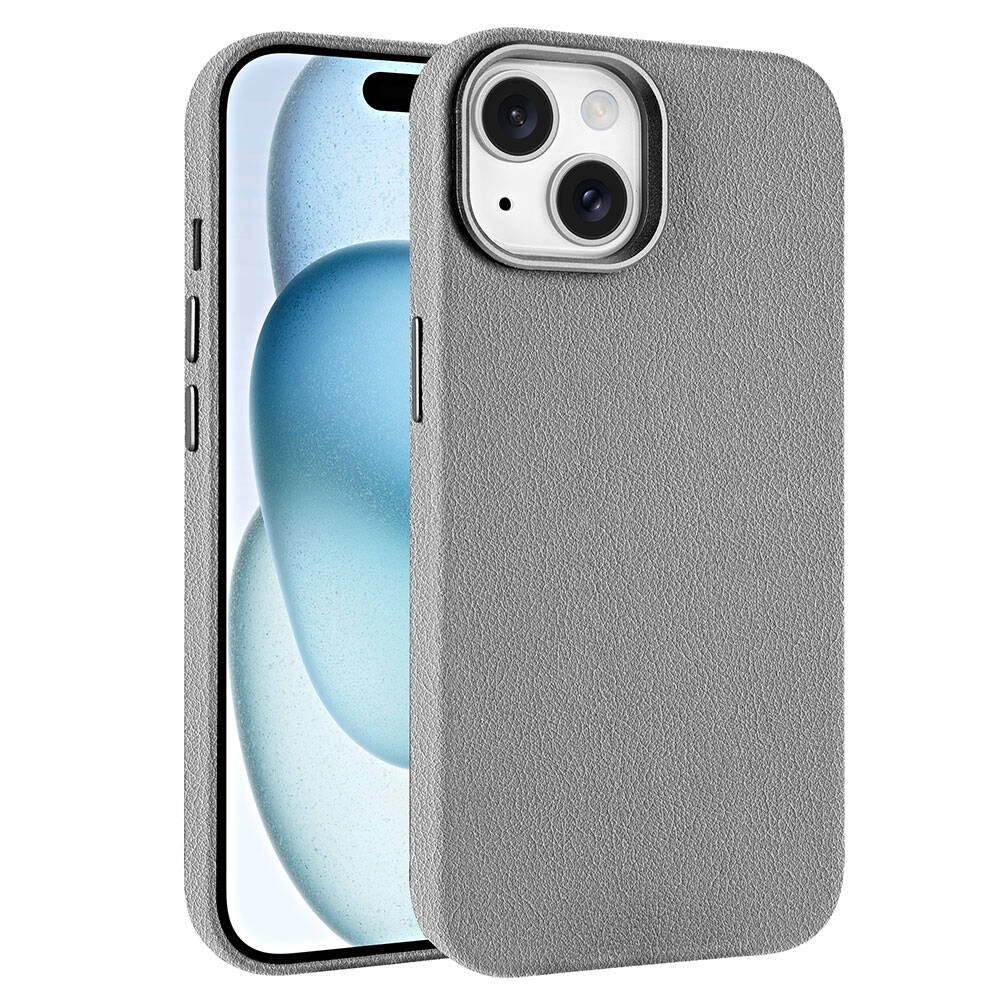 iPhone Uyumlu 14 Kılıf M-safe Şarj Özellikli PU Deri Zore Adora Kapak