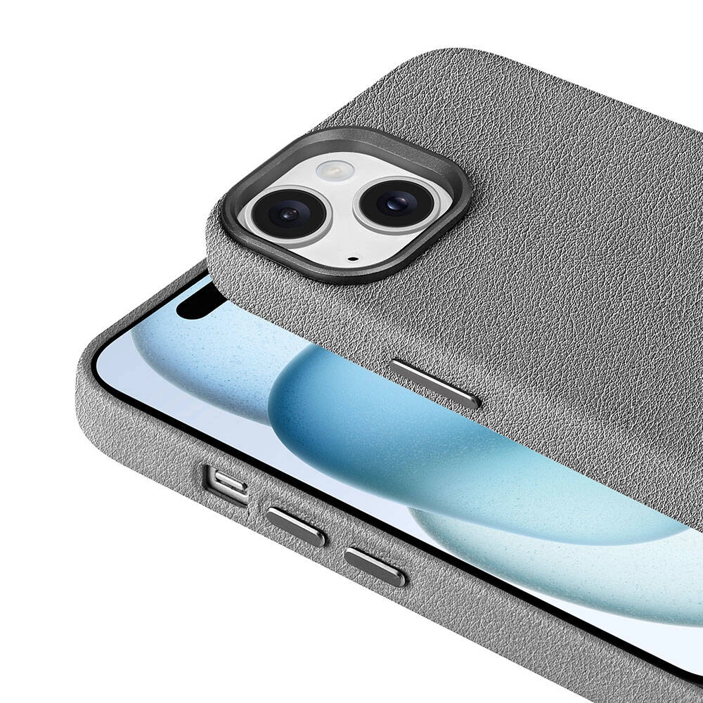 iPhone Uyumlu 14 Kılıf M-safe Şarj Özellikli PU Deri Zore Adora Kapak
