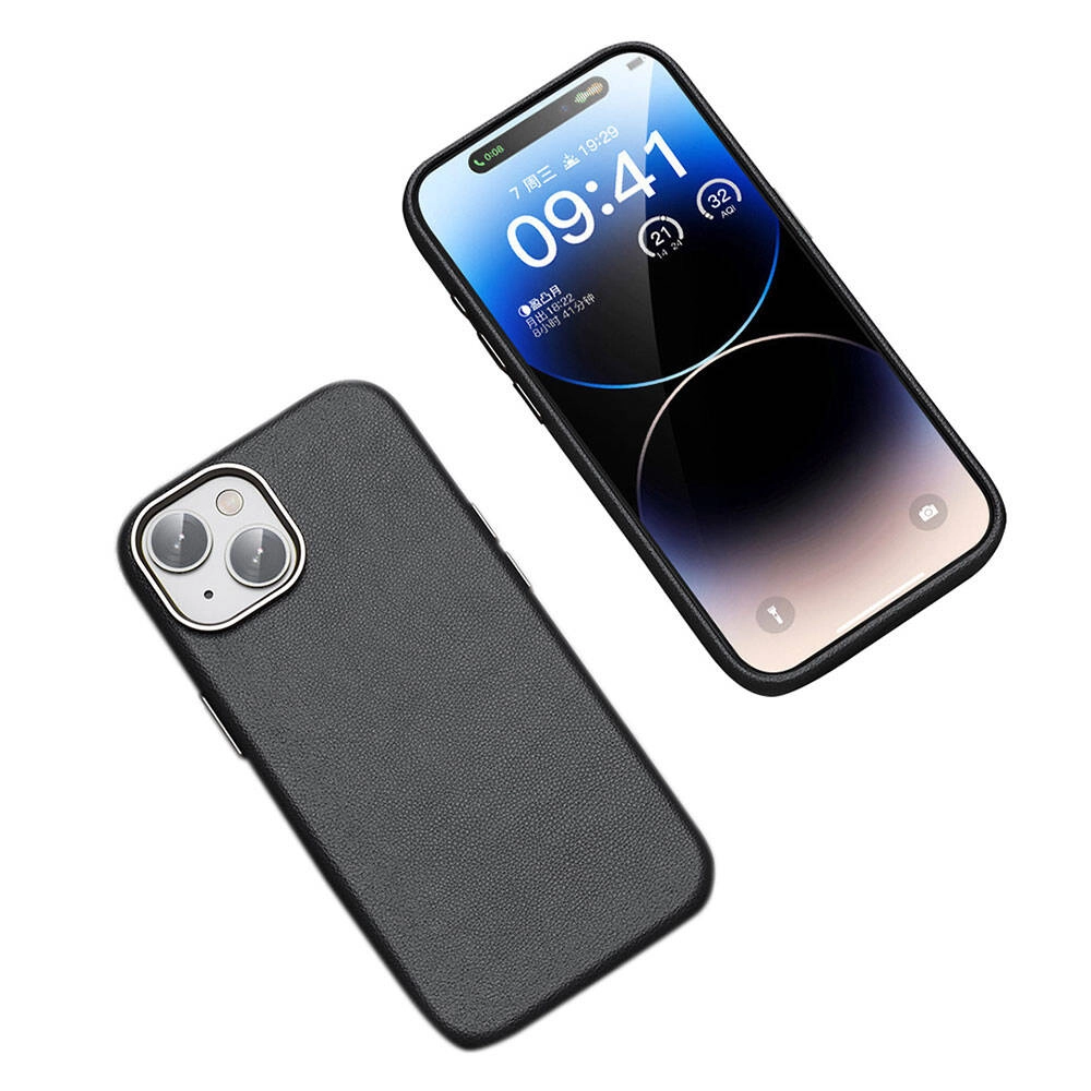 iPhone Uyumlu 15 Kılıf M-safe Şarj Özellikli PU Deri Zore Adora Kapak