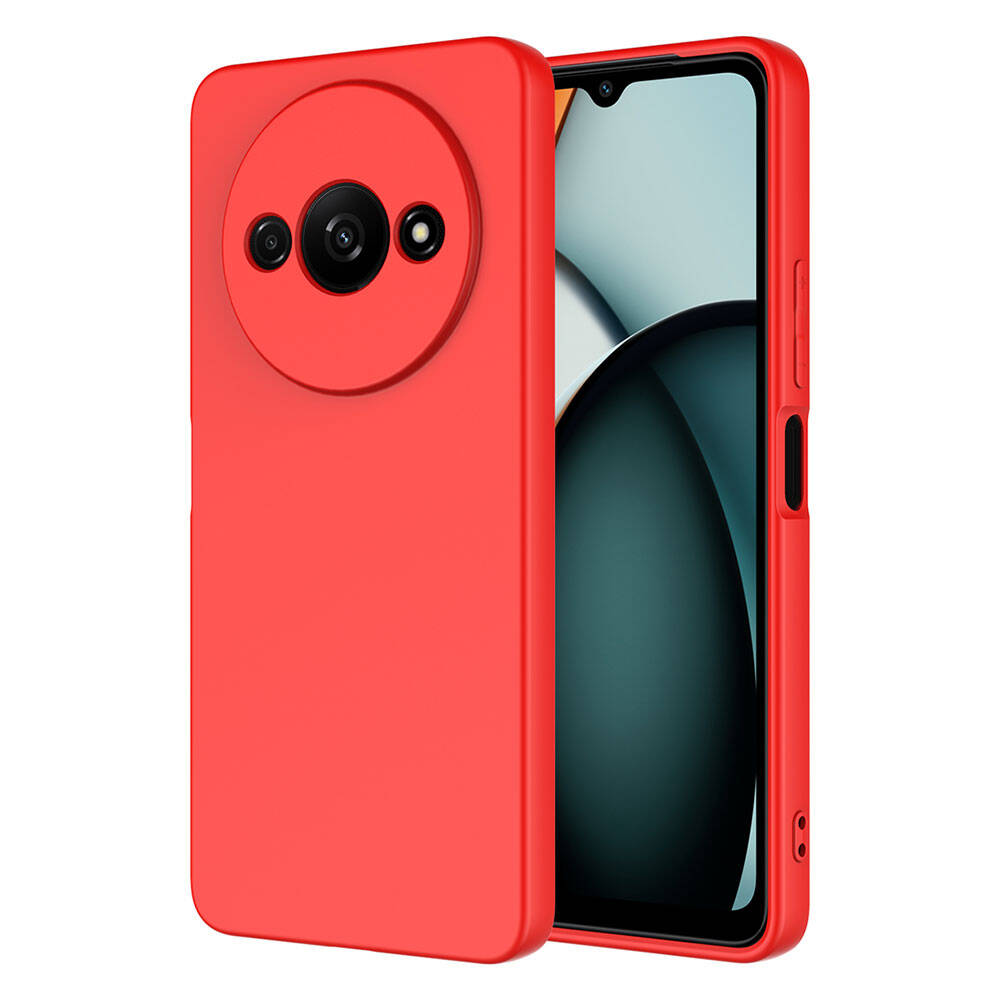 Xiaomi Uyumlu  Redmi A3 4G 2024 Kılıf Zore Mara Lansman Kapak-Kırmızı
