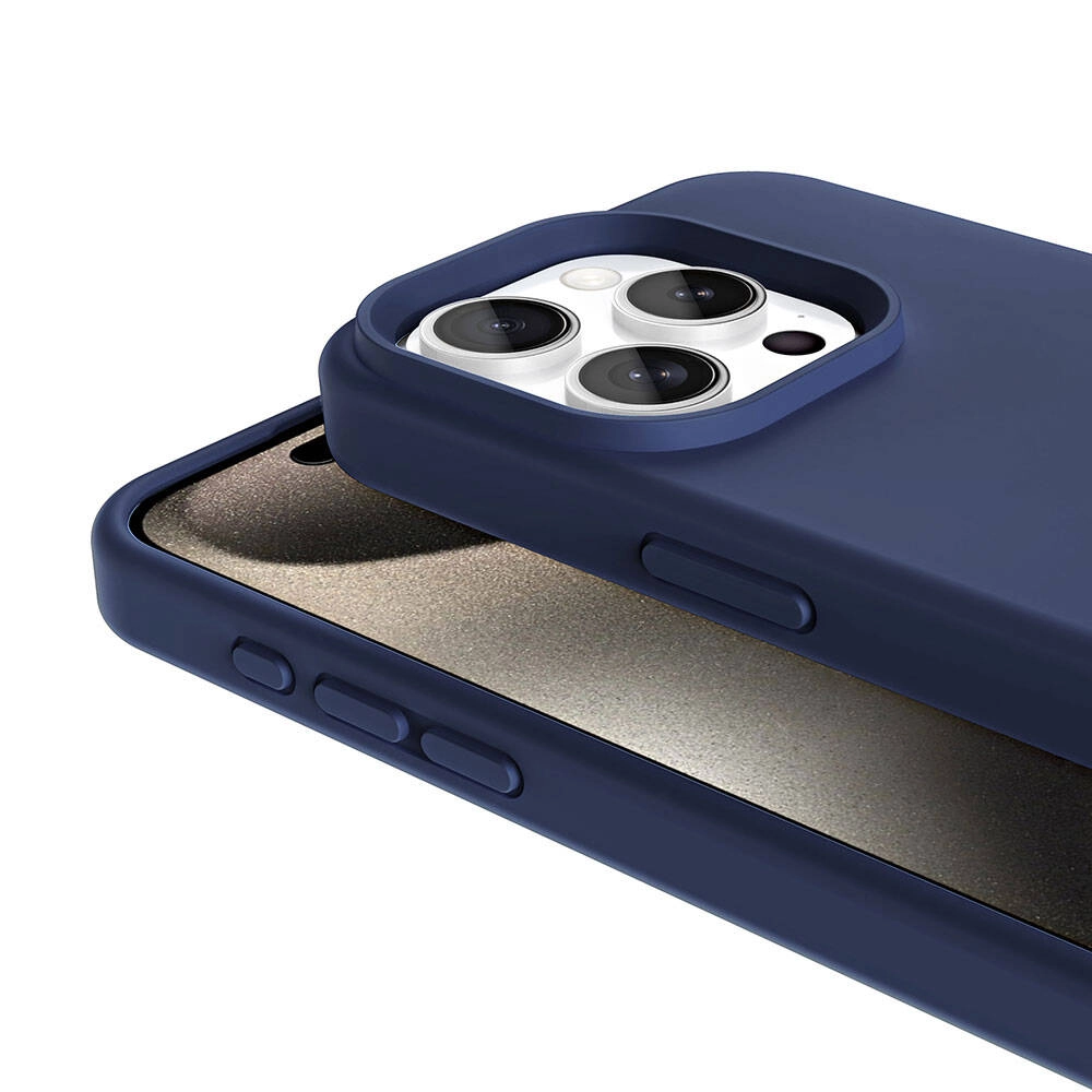 iPhone Uyumlu 15 Pro Max Kılıf M-safe Şarj Özellikli Sıvı Teknolojili Silinebilir Sert Zore Kivi Kapak