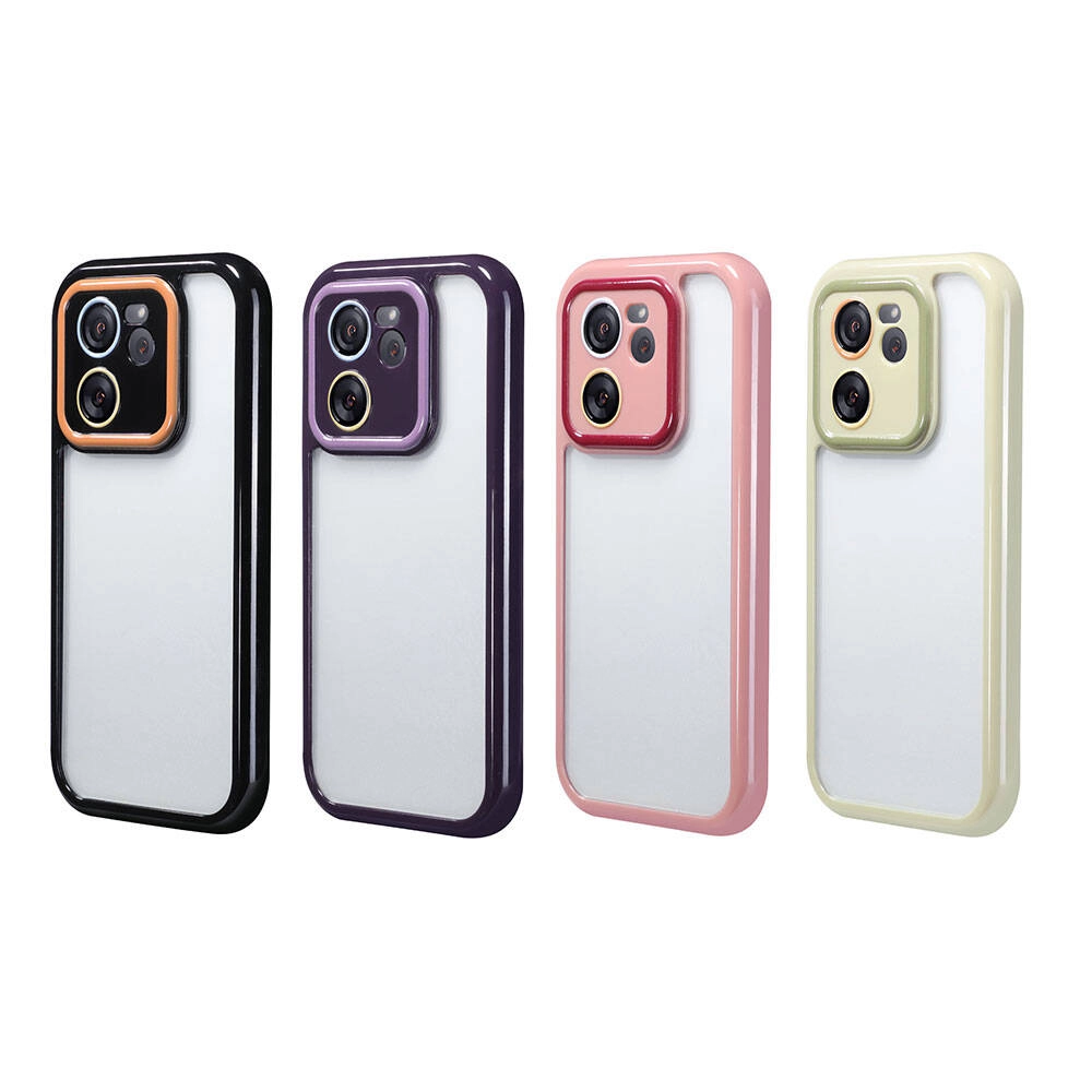 Xiaomi Uyumlu  Mi 13T Kılıf Kamera Korumalı Renkli Kenar ve Çerçeve Tasarımlı Zore Vitamin Kapak