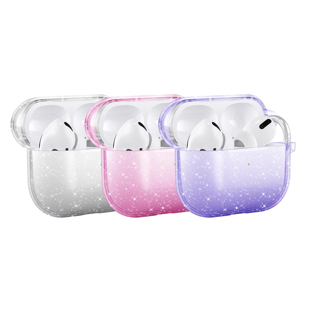 Airpods Uyumlu 3. Nesil Zore Allstar Airbag 32 Parlayan Simli Saydam Renkli Kılıf