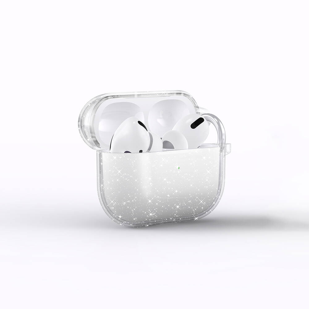 Airpods Uyumlu 3. Nesil Zore Allstar Airbag 32 Parlayan Simli Saydam Renkli Kılıf