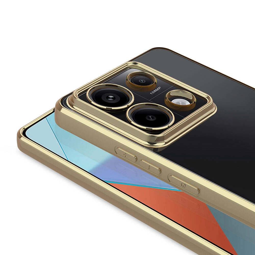 Xiaomi Uyumlu  Redmi Note 13 4G Kılıf Kamera Korumalı Logo Gösteren Zore Omega Kapak