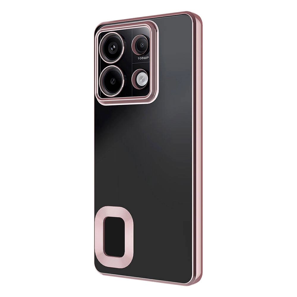 Xiaomi Uyumlu  Redmi Note 13 4G Kılıf Kamera Korumalı Logo Gösteren Zore Omega Kapak
