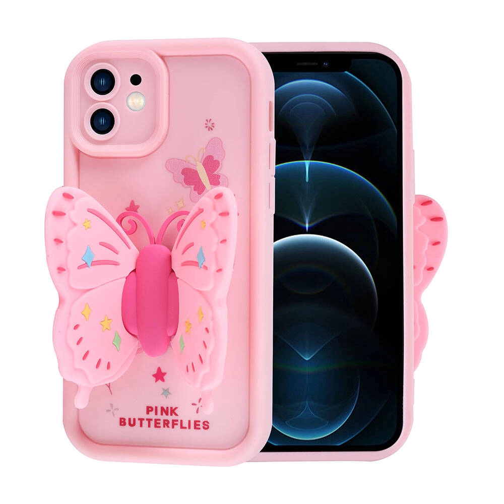 iPhone Uyumlu 12 Kılıf Kamera Korumalı Figür Tasarımlı Zore Kapya Kapak