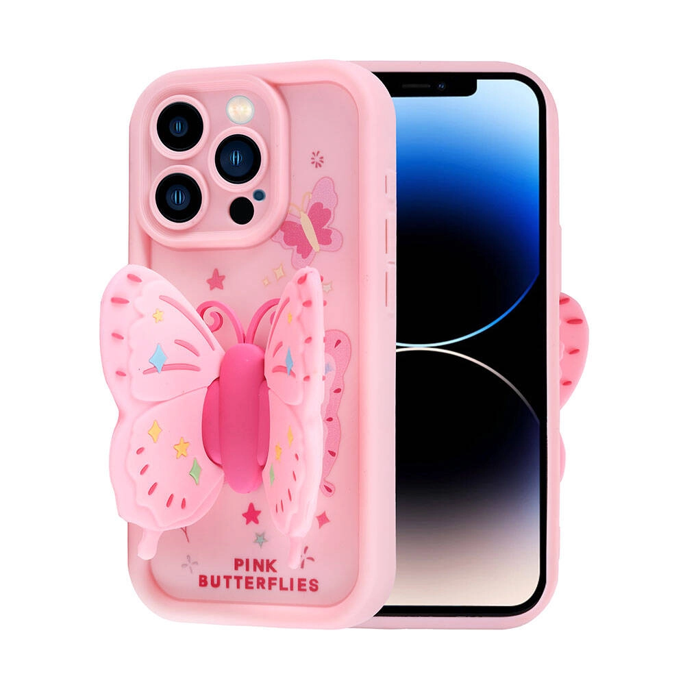 iPhone Uyumlu 14 Pro Kılıf Kamera Korumalı Figür Tasarımlı Zore Kapya Kapak