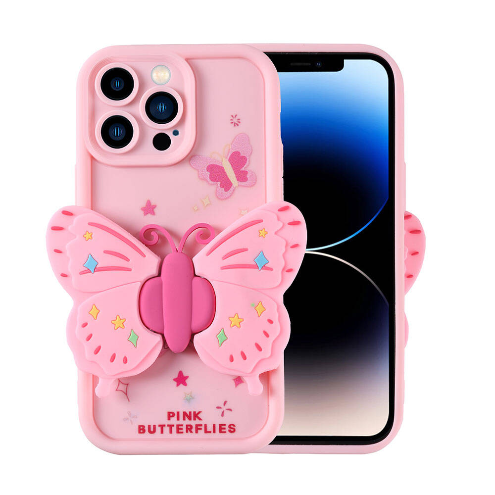 iPhone Uyumlu 14 Pro Kılıf Kamera Korumalı Figür Tasarımlı Zore Kapya Kapak