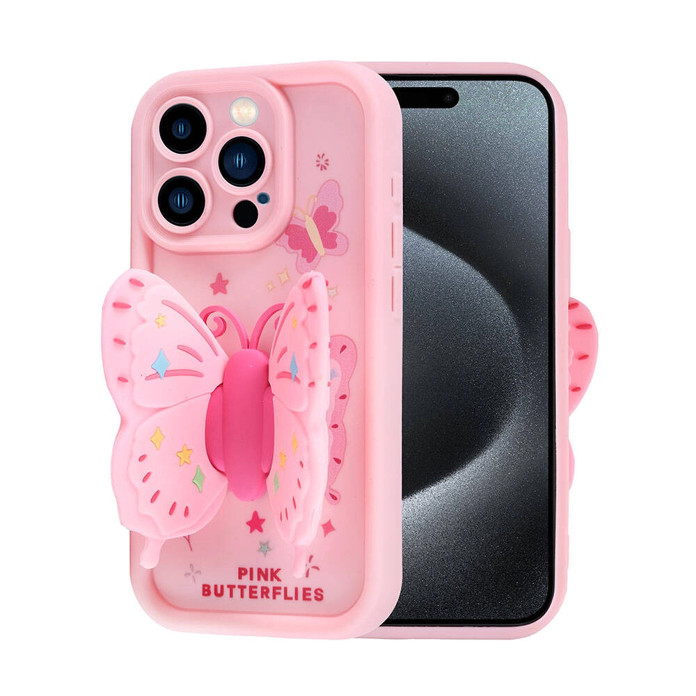 iPhone Uyumlu 15 Pro Max Kılıf Kamera Korumalı Figür Tasarımlı Zore Kapya Kapak