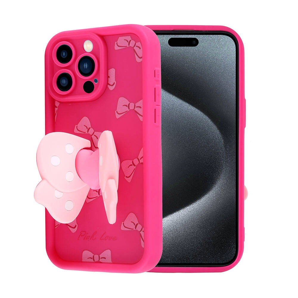iPhone Uyumlu 15 Pro Max Kılıf Kamera Korumalı Figür Tasarımlı Zore Kapya Kapak
