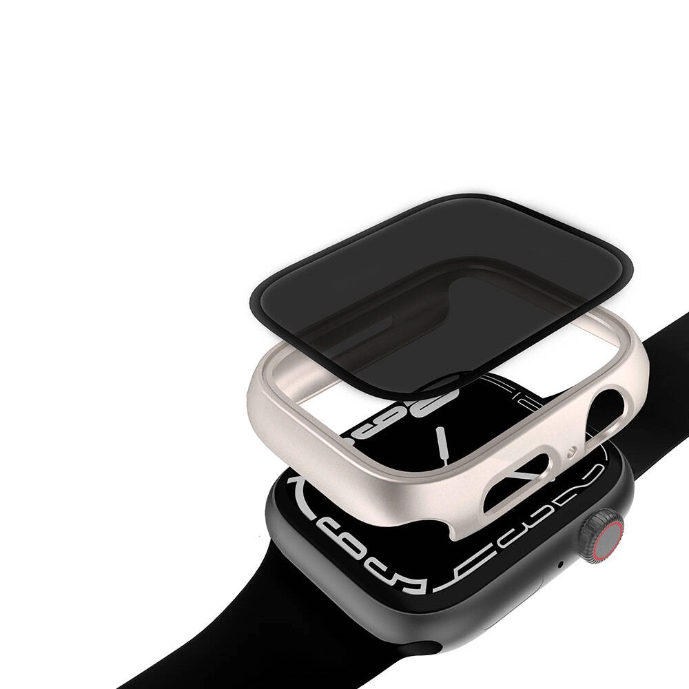 Watch 7 41mm Sert PC Kasa ve Hayalet Hayalet Ekran Koruyucu Zore Watch Gard 32