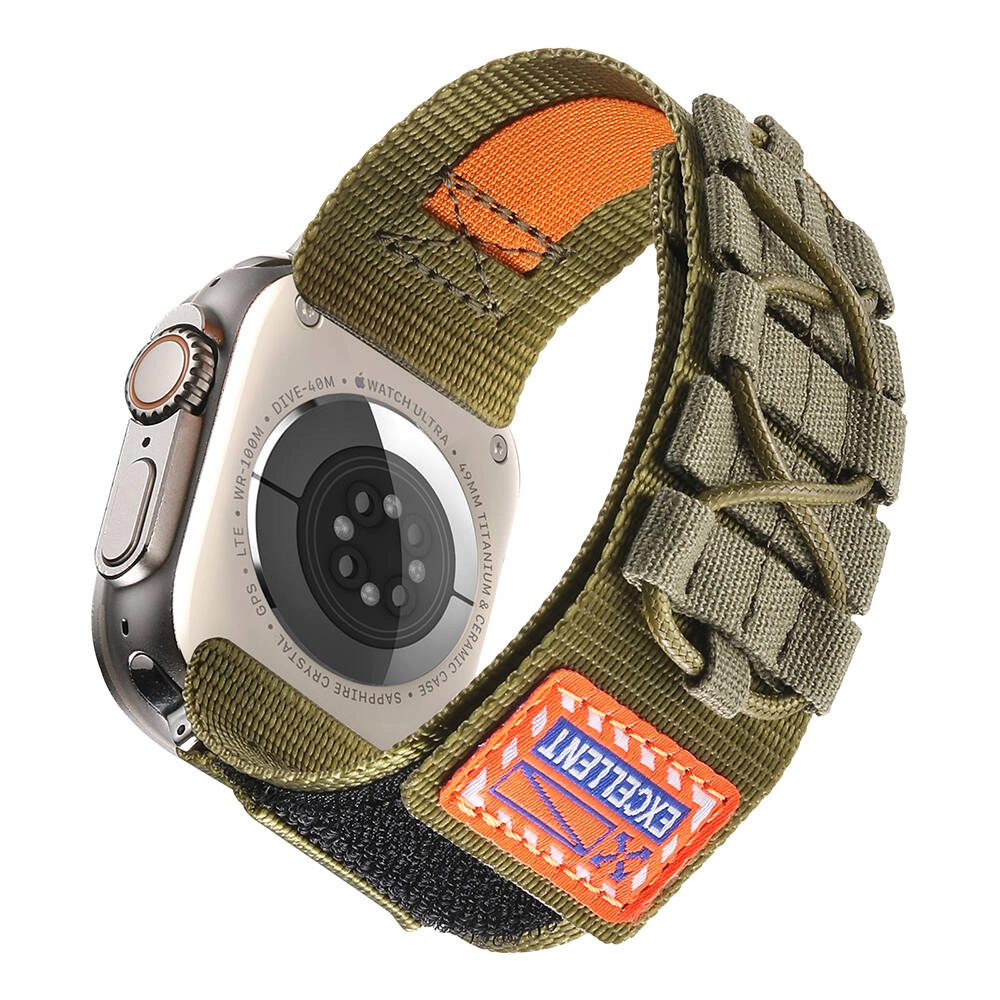 Watch 44mm Zore KRD-112 Orbital Örgülü Halat Tasarımlı Naylon Kumaş Hasır Kordon