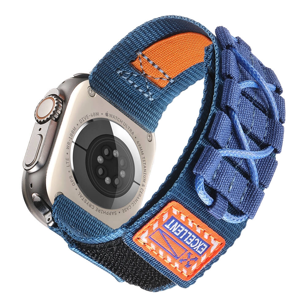 Watch 44mm Zore KRD-112 Orbital Örgülü Halat Tasarımlı Naylon Kumaş Hasır Kordon
