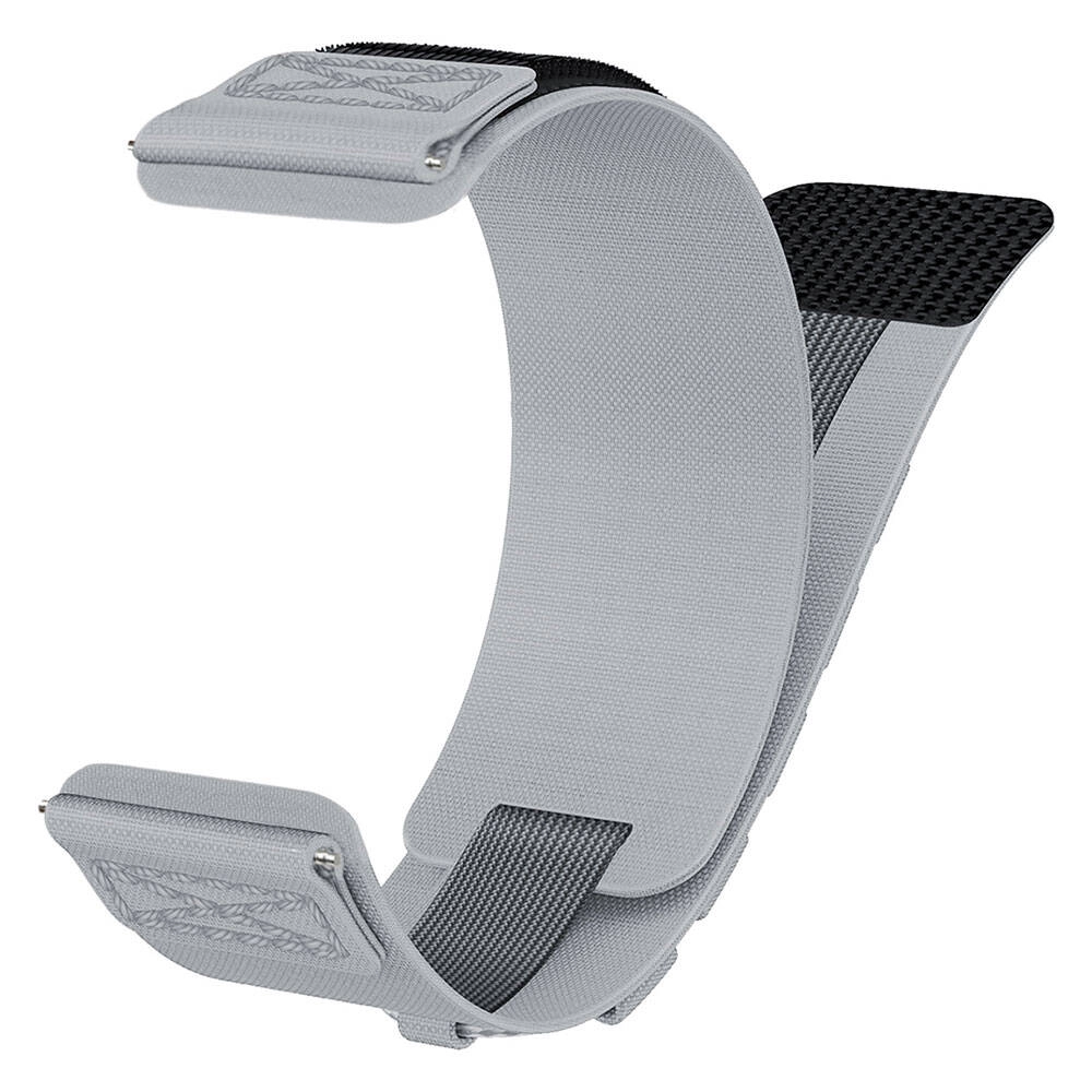 Galaxy Uyumlu Watch 42mm Zore KRD-112 20mm Orbital Örgülü Halat Tasarımlı Naylon Kumaş Hasır Kordon