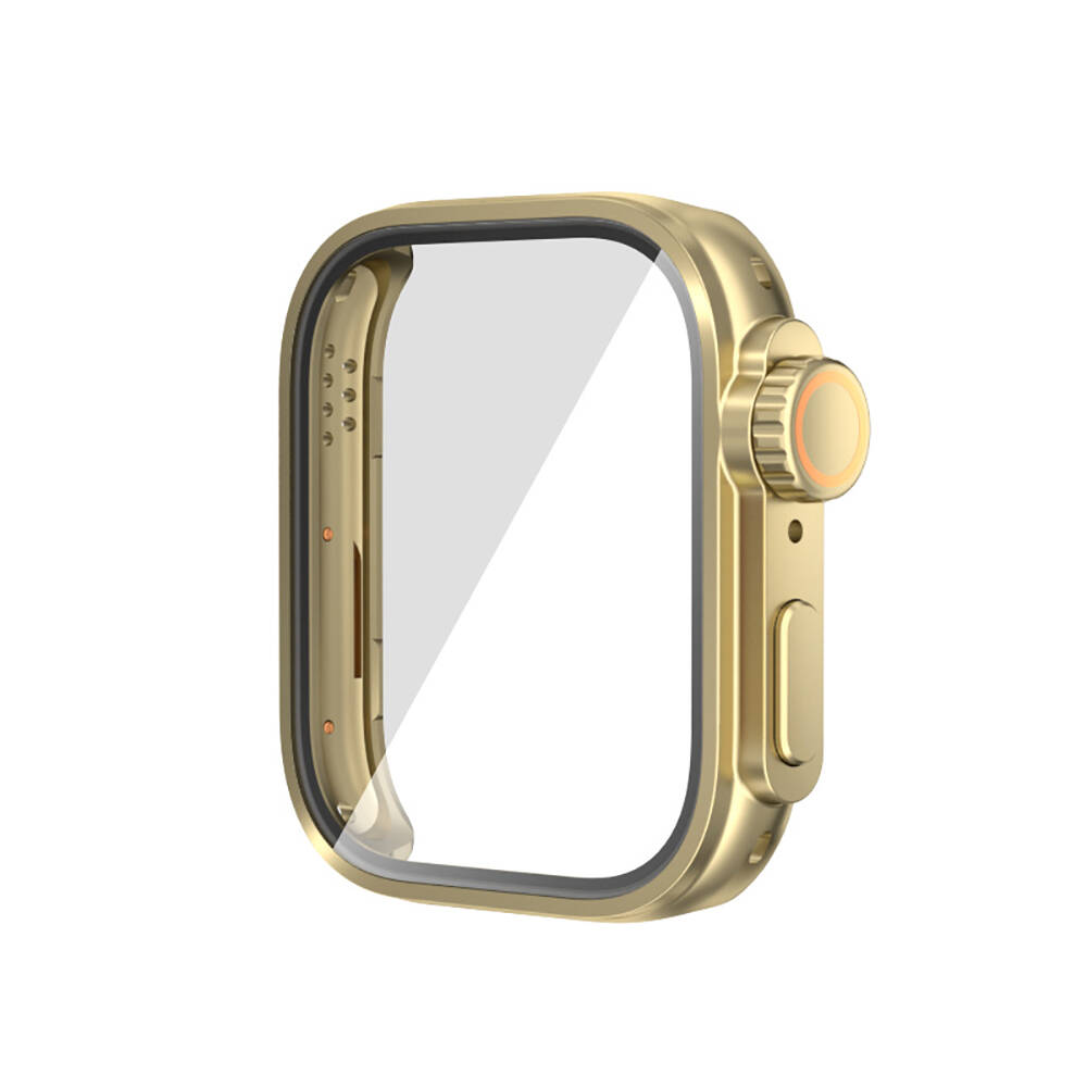 Huawei Uyumlu Watch Fit 3 to   Watch Ultra 49mm Kasa Dönüştürücü ve Ekran Koruyucu Zore Watch Gard 33-Gold
