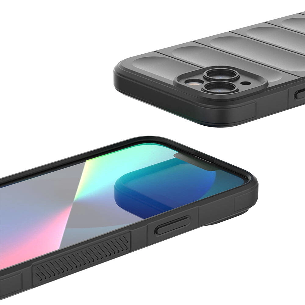 iPhone Uyumlu 13 Kılıf Esnek TPU Oyuklu Arka Yüzey Tasarımlı Zore Etnik Silikon Kapak