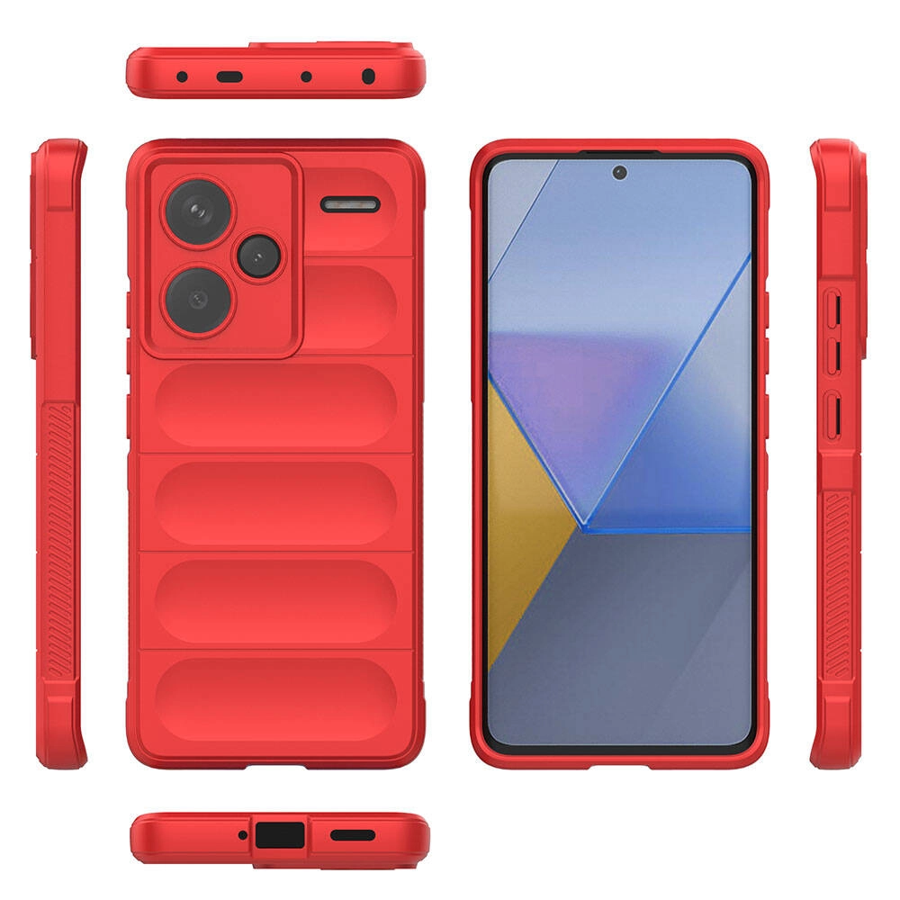 Xiaomi Uyumlu  Redmi Note 13 Pro Plus 5G Kılıf Esnek TPU Oyuklu Arka Yüzey Tasarımlı Zore Etnik Silikon Kapak
