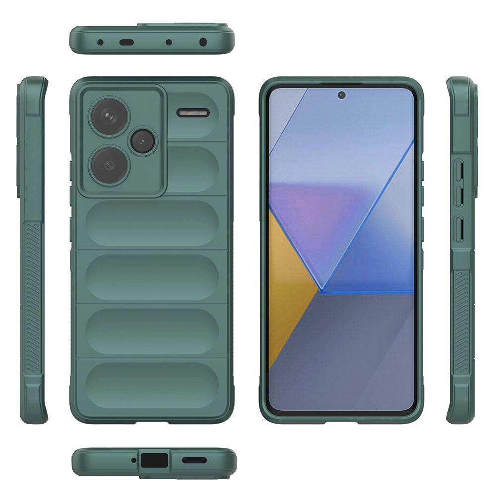 Xiaomi Uyumlu  Redmi Note 13 Pro Plus 5G Kılıf Esnek TPU Oyuklu Arka Yüzey Tasarımlı Zore Etnik Silikon Kapak