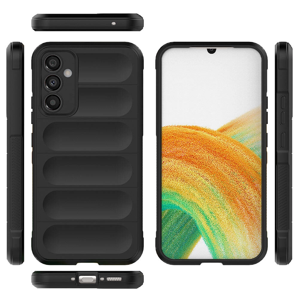 Galaxy Uyumlu A34 Kılıf Esnek TPU Oyuklu Arka Yüzey Tasarımlı Zore Etnik Silikon Kapak
