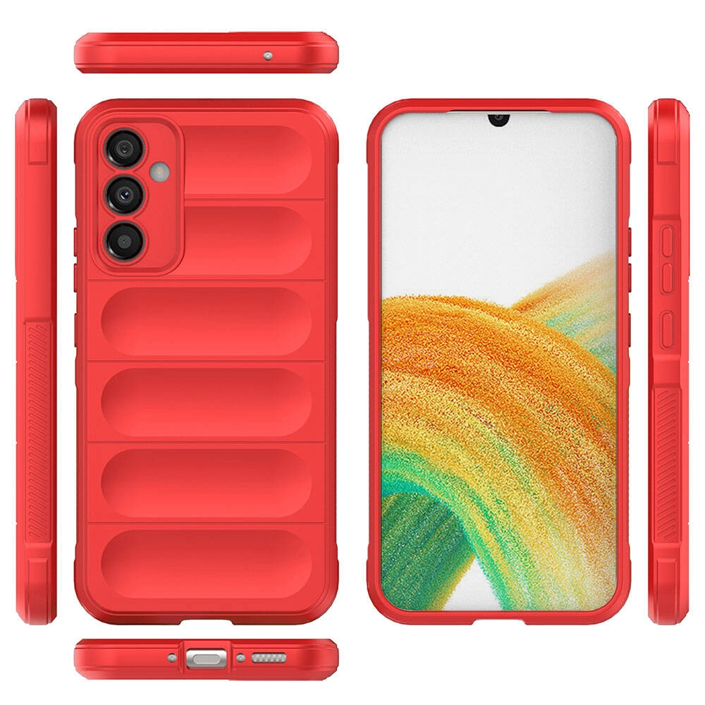 Galaxy Uyumlu A34 Kılıf Esnek TPU Oyuklu Arka Yüzey Tasarımlı Zore Etnik Silikon Kapak