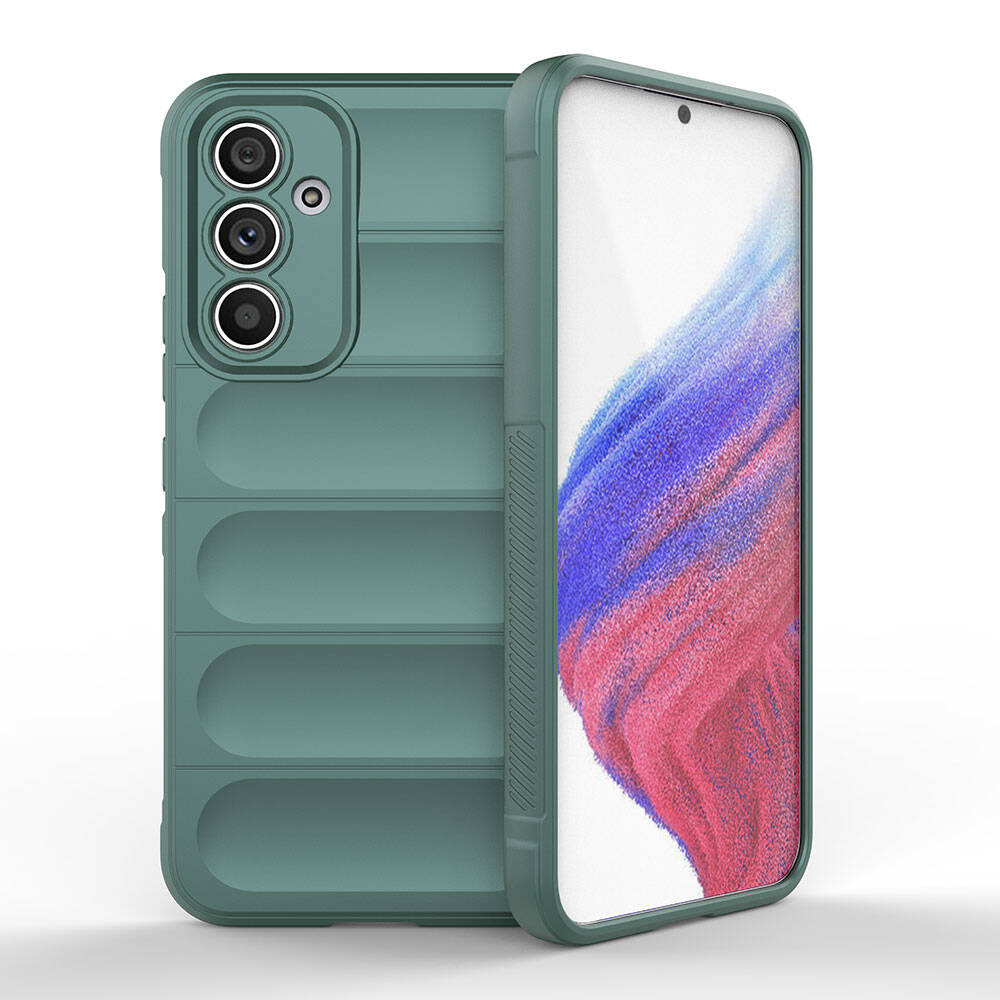 Galaxy Uyumlu A54 Kılıf Esnek TPU Oyuklu Arka Yüzey Tasarımlı Zore Etnik Silikon Kapak