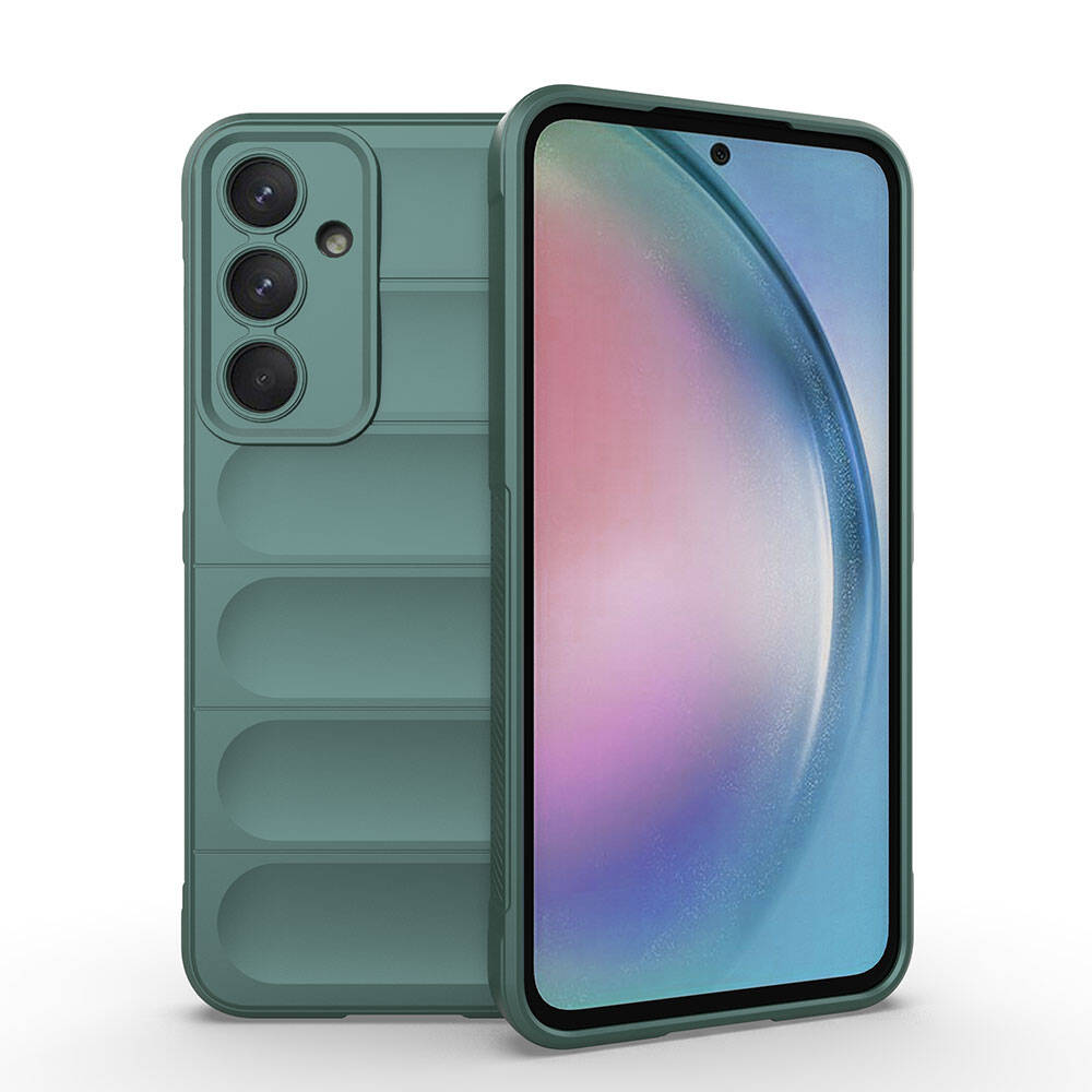 Galaxy Uyumlu A55 Kılıf Esnek TPU Oyuklu Arka Yüzey Tasarımlı Zore Etnik Silikon Kapak