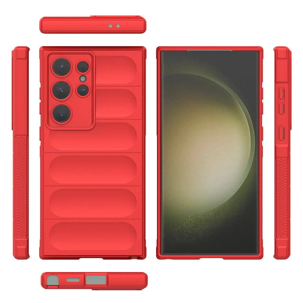 Galaxy Uyumlu S24 Ultra Kılıf Esnek TPU Oyuklu Arka Yüzey Tasarımlı Zore Etnik Silikon Kapak