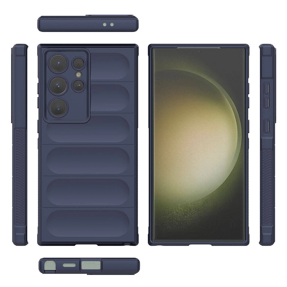 Galaxy Uyumlu S24 Ultra Kılıf Esnek TPU Oyuklu Arka Yüzey Tasarımlı Zore Etnik Silikon Kapak