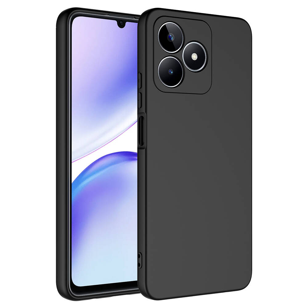 Realme Note 50 Kılıf Zore Mara Lansman Kapak-Siyah